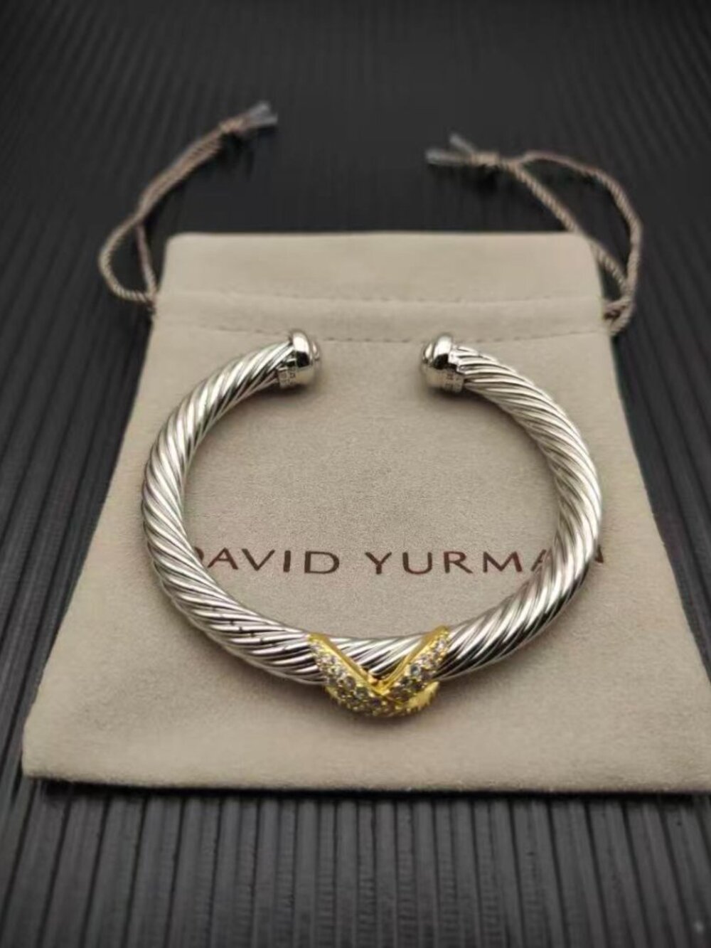 David Yurman Two-Tone X Bracelet